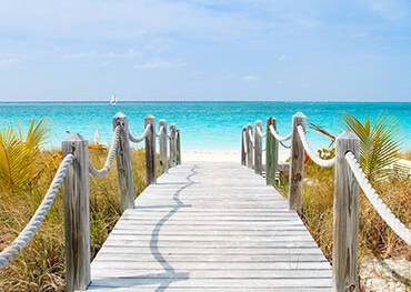 A panoramic view of Turks and Caicos