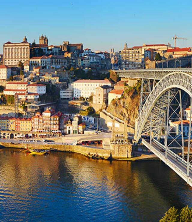 A panoramic view of Porto