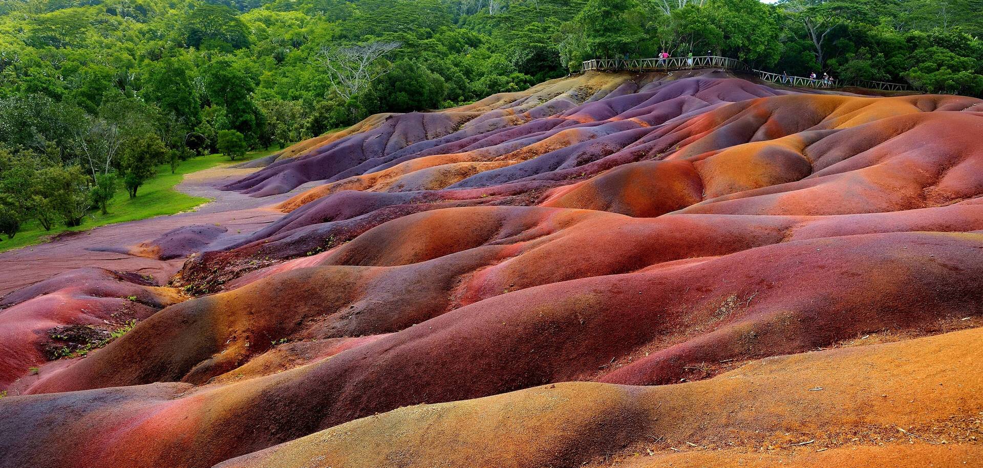 Chamarel seven coloured earths on Mauritius island