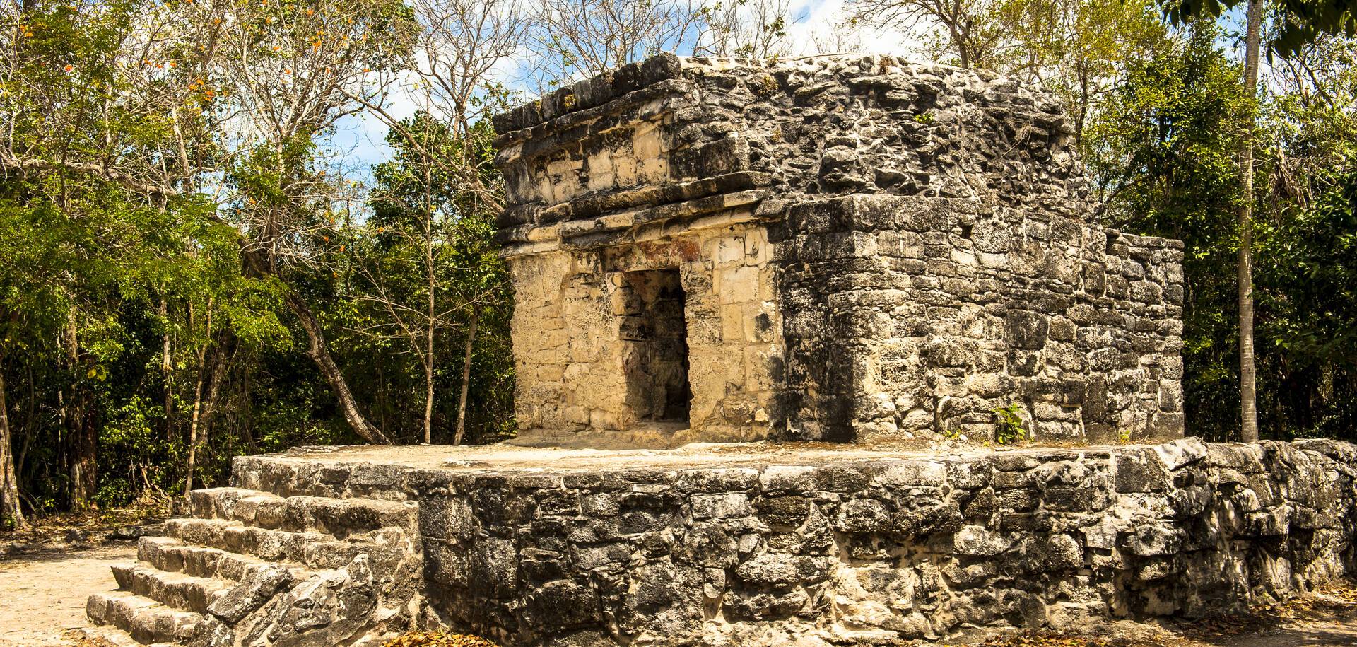 Stone Building in San Gervaisio - Cozumel, Mexico
