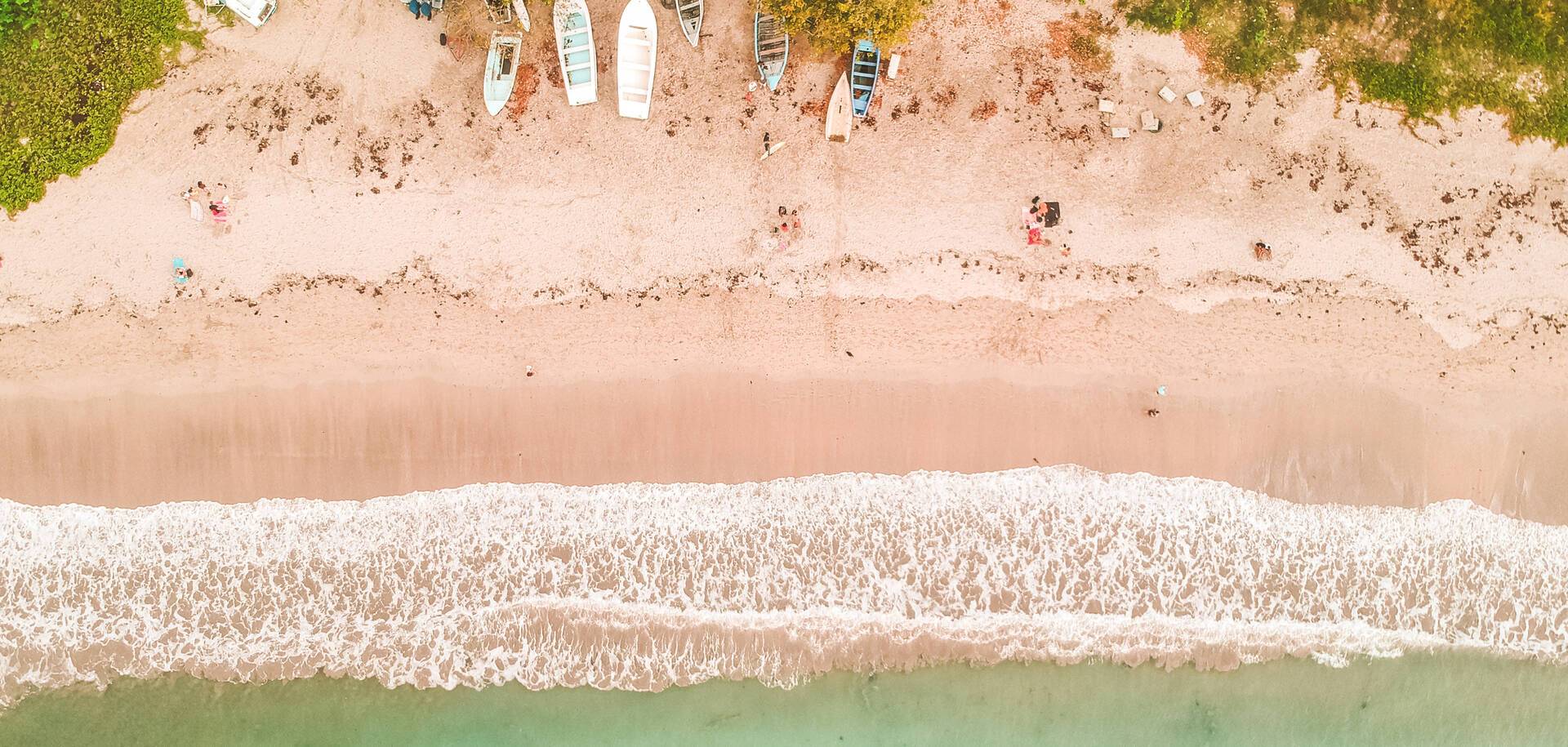 Mauritius aerial beach view