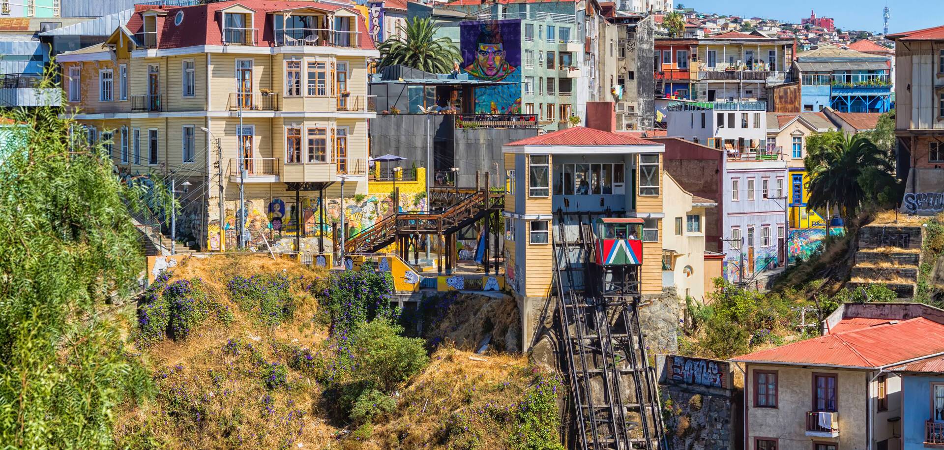 Panoramic view on the historic city of Valparaiso, Chile