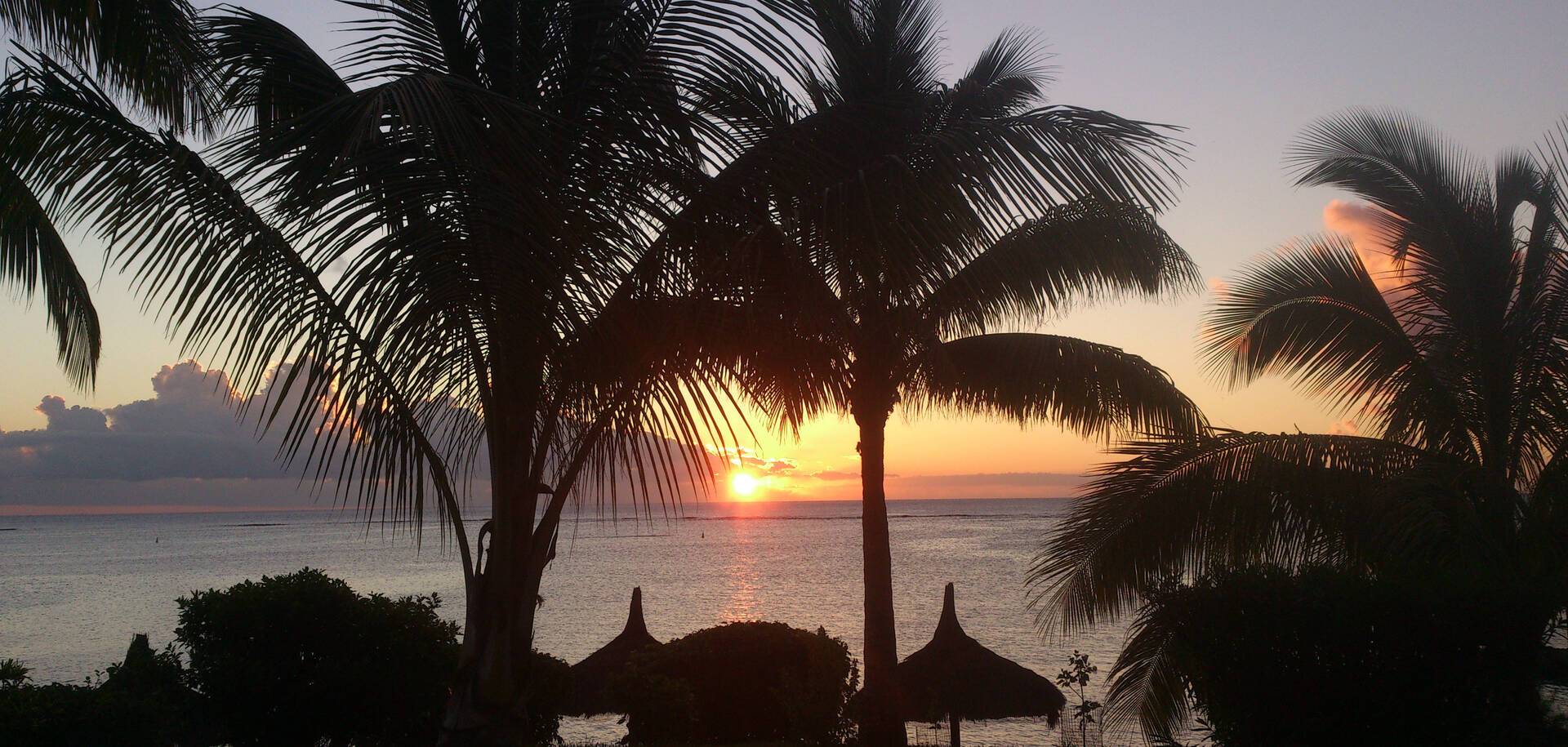 Mauritius, evening sunset