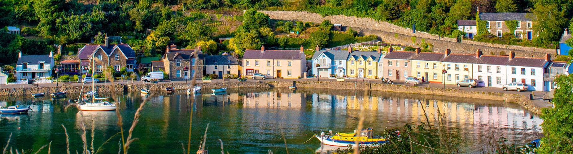 A panoramic view of Fishguard