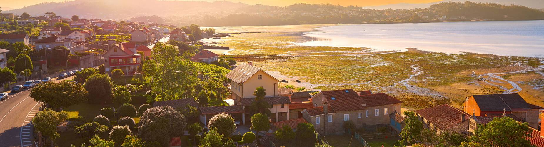 A panoramic aerial view of Vigo
