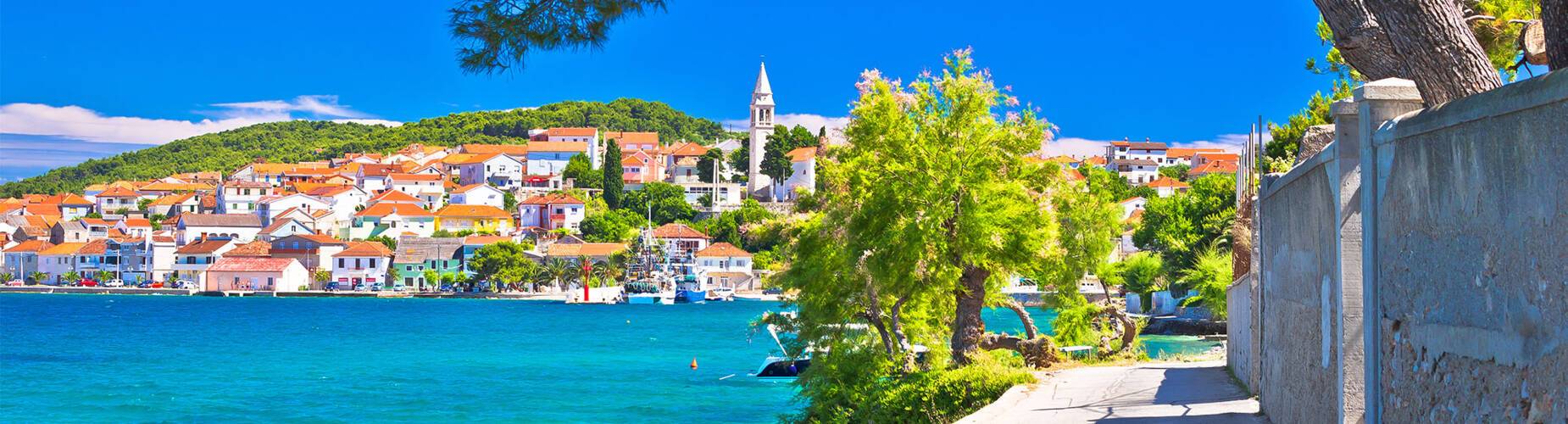 A panoramic view of Zadar