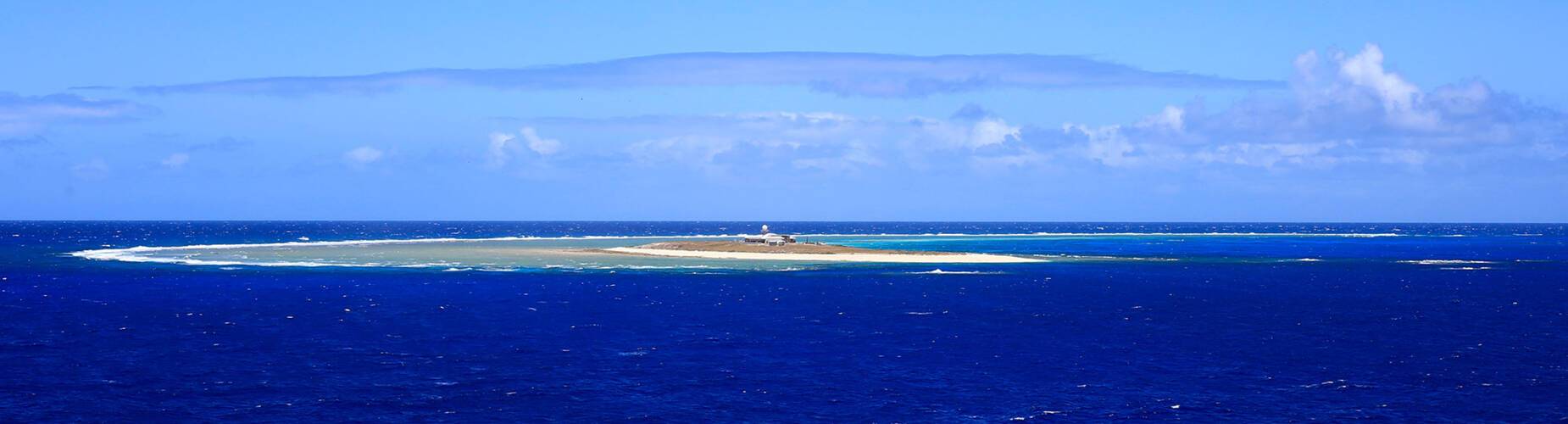 A panoramic view of Willis Island