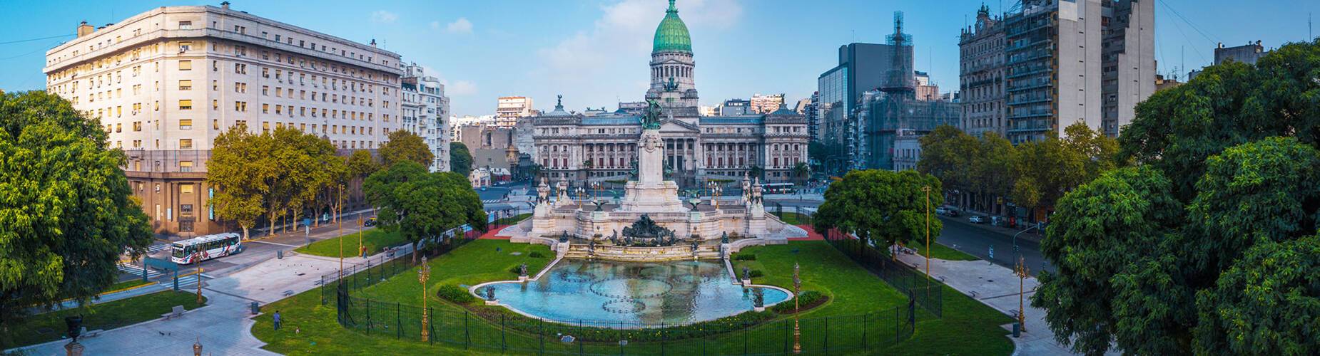 An aerial view of Buenos Aires
