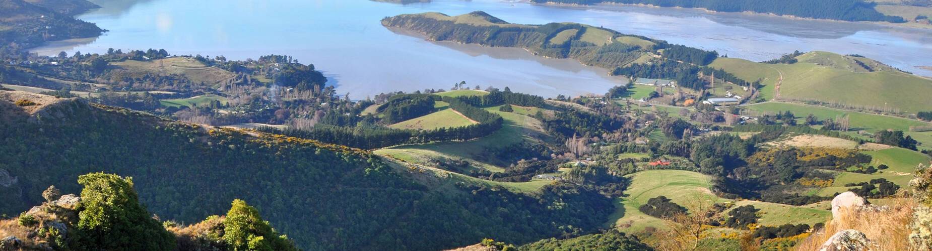 A panoramic view of Lyttelton