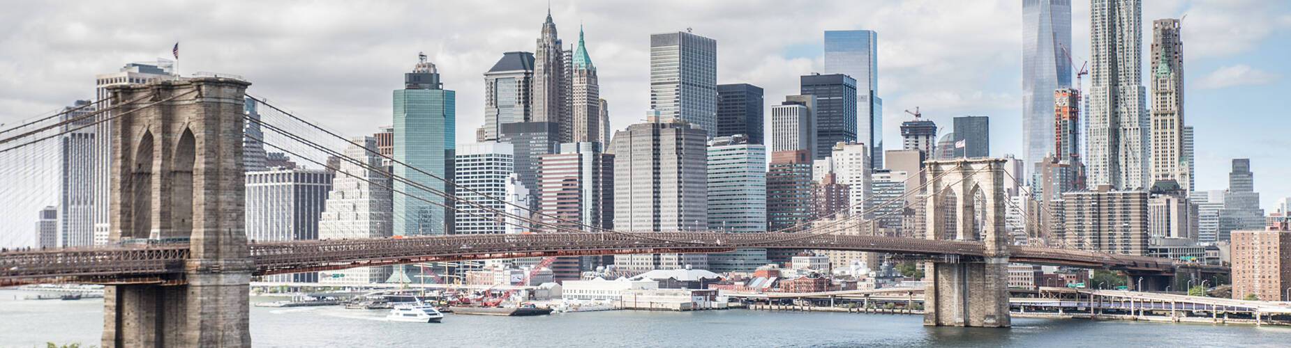 A panoramic view of New York