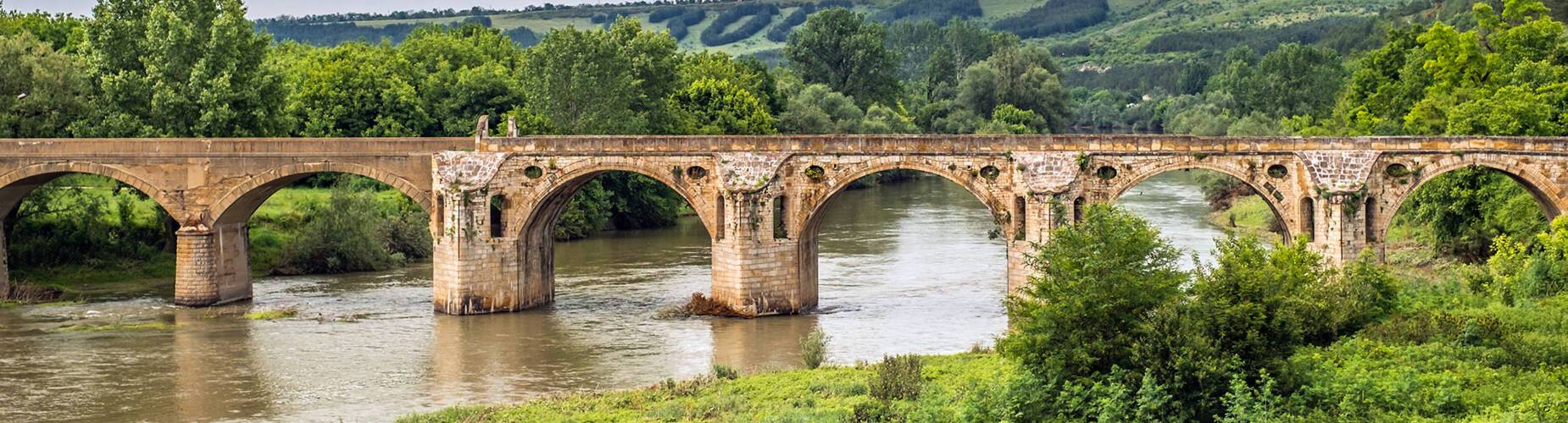 Old stone bridge in the Ruse region