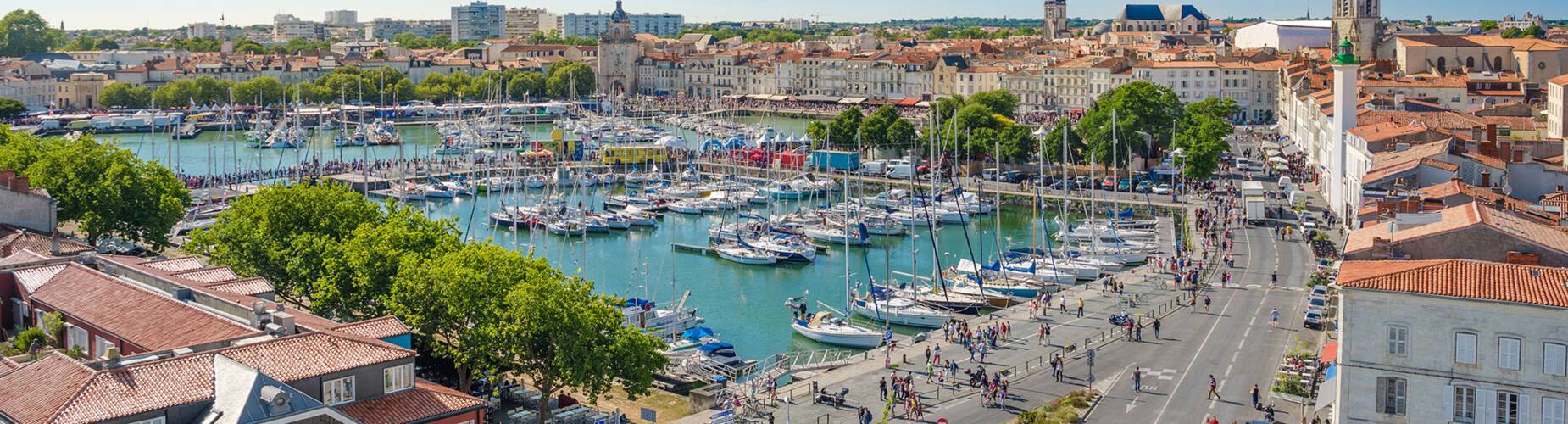 The view of La Rochelle from above