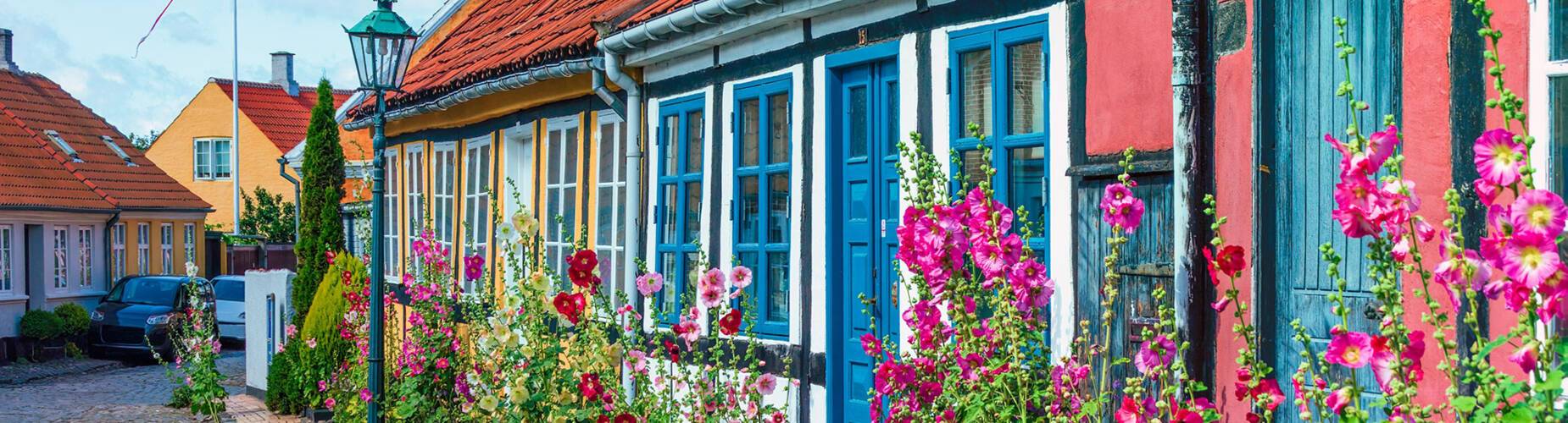 A traditional town houses in Ronne