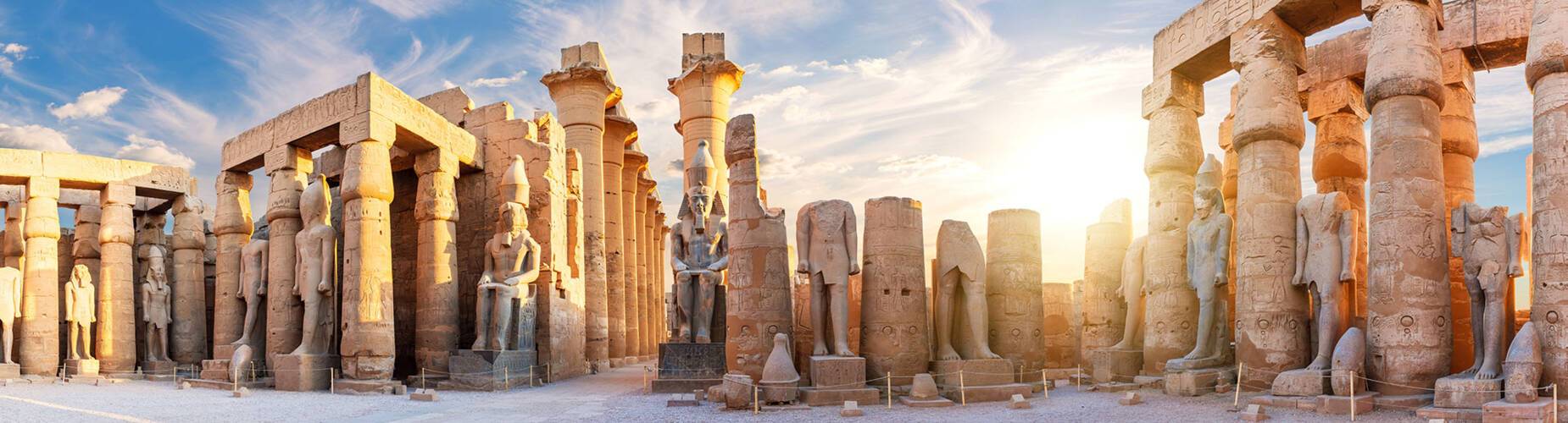 A panoramic view of Luxor Temple