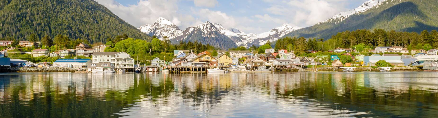 A panoramic view of Sitka