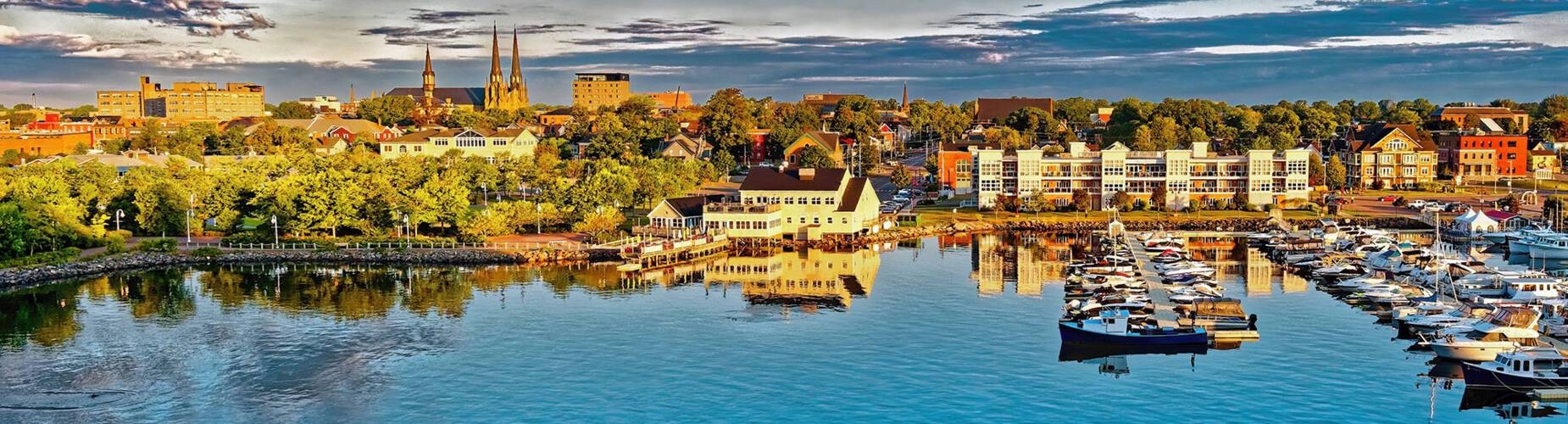 A panoramic view of Charlottetown