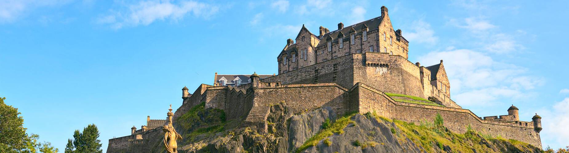 Edinburgh Castle from below