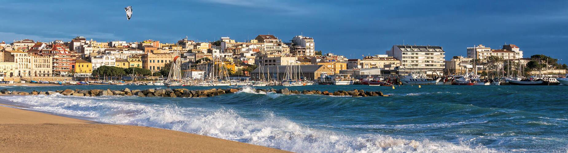 A panoramic view of Palamos