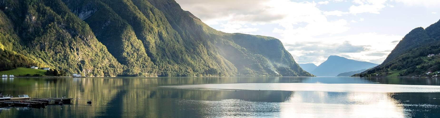 A panoramic view of Skjolden