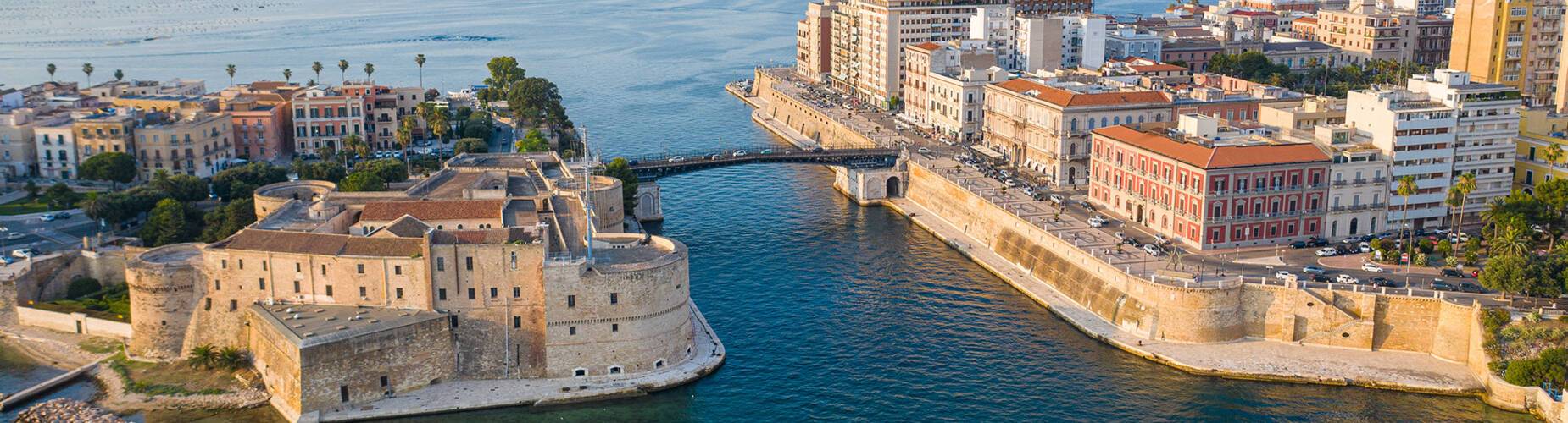 An aerial view of Taranto