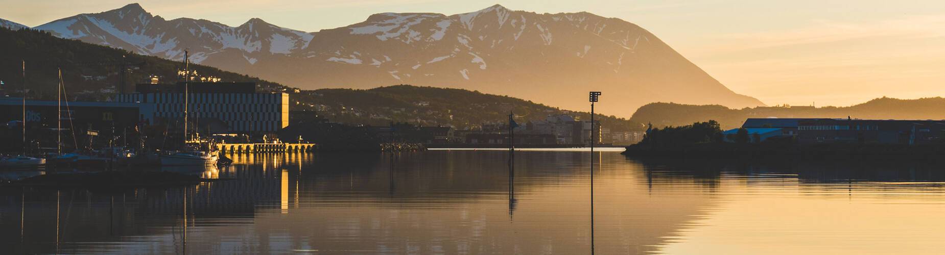 Harstad at sunset