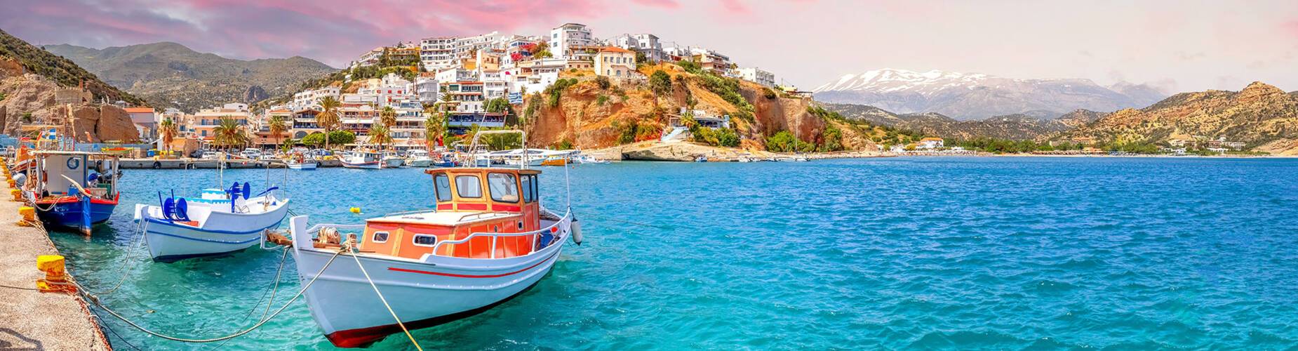 The island of Agia Galini in Crete