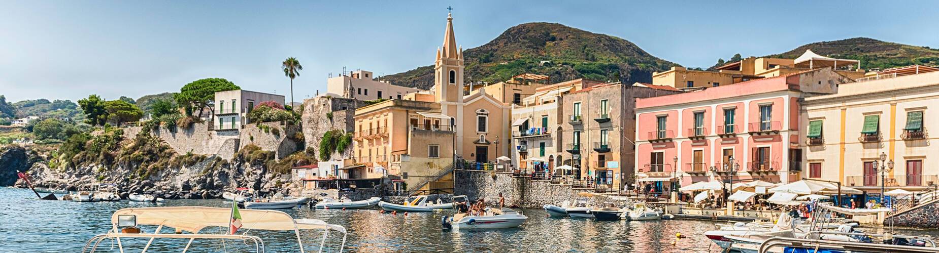 A panoramic view of Lipari