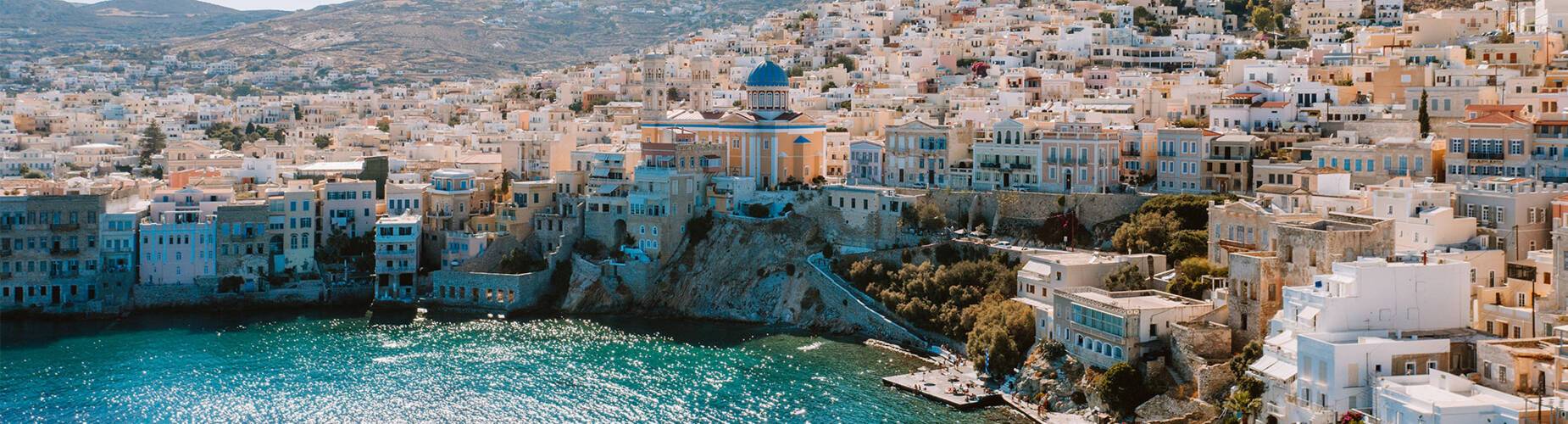A panoramic view of Syros