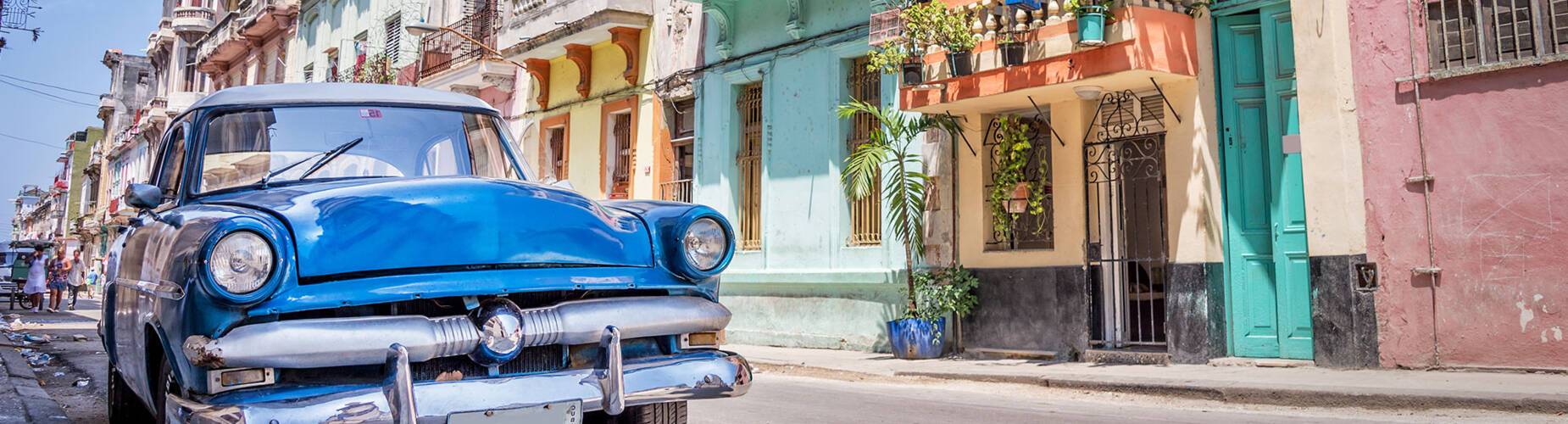 A vintage car in Havana