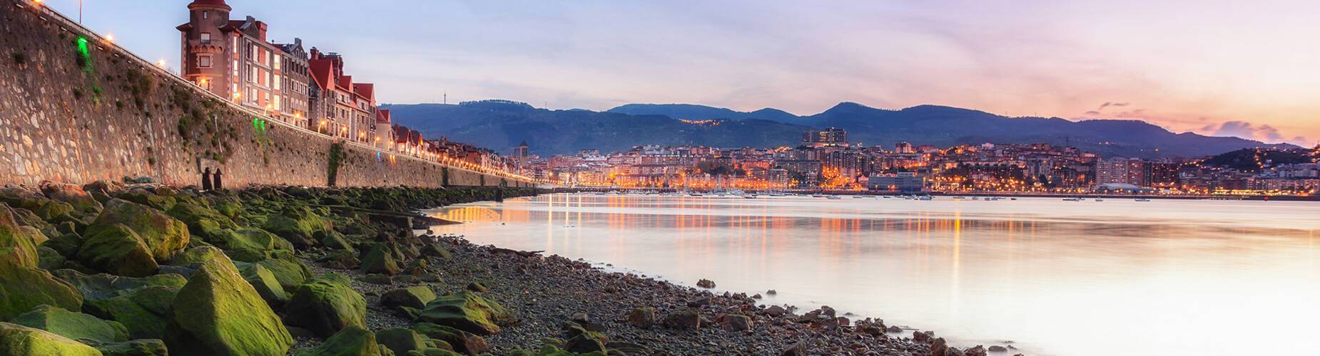 The coastline of Getxo