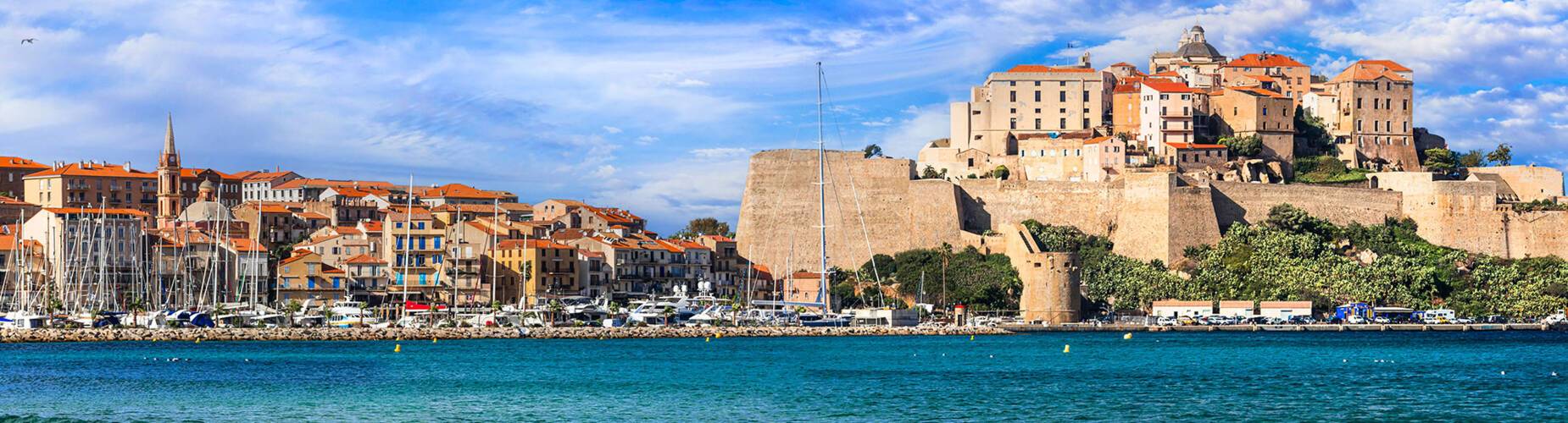 A panoramic view of Calvi