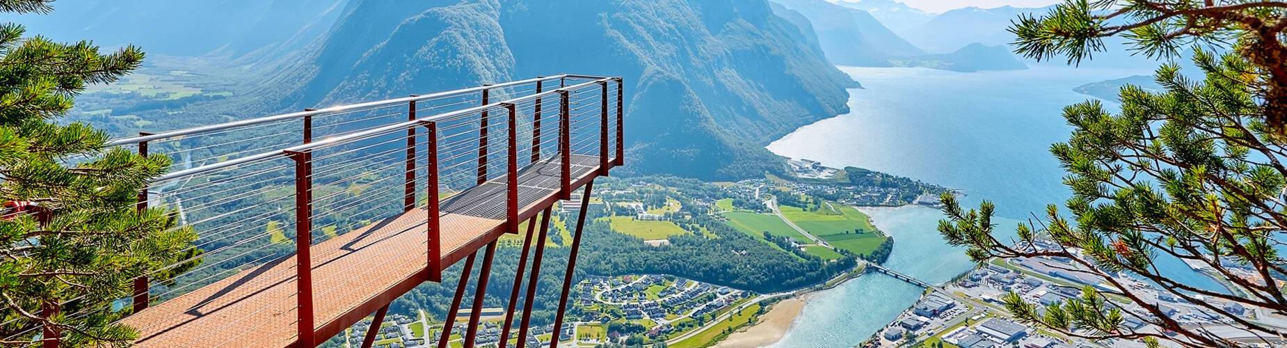 The Rampestreken observation deck in Andalsnes