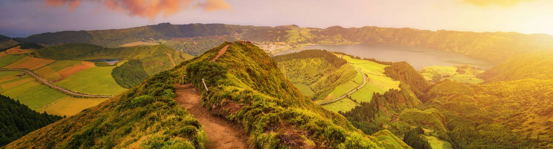 View of Sete Cidades near Ponta Delgada
