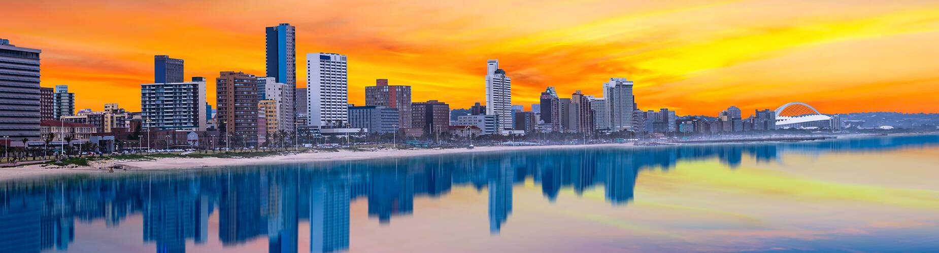 A panoramic view of Durban