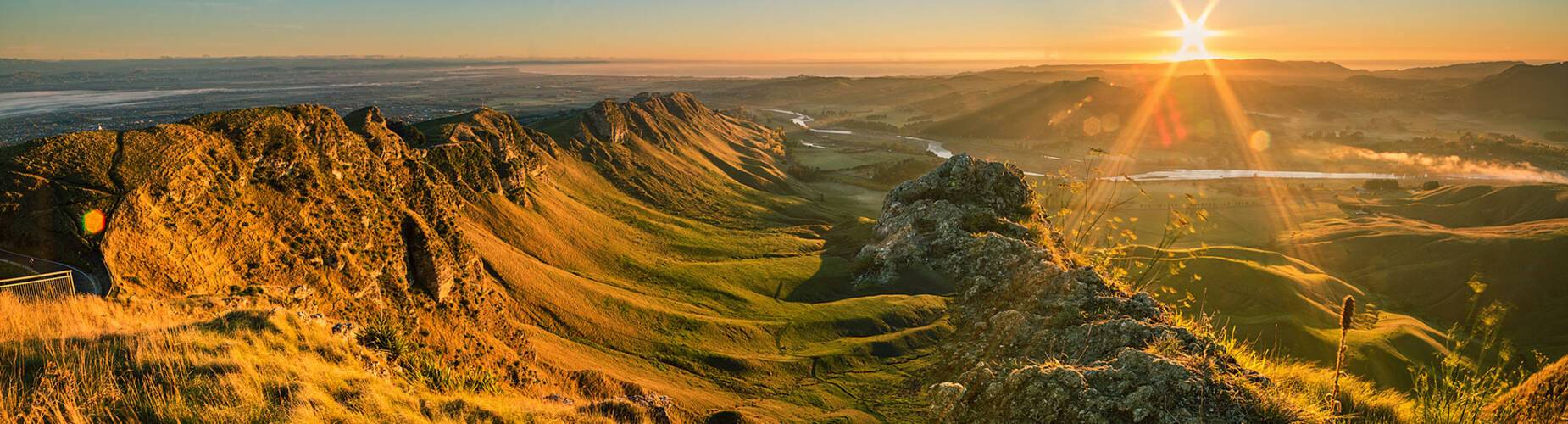 Golden sunset over Napier