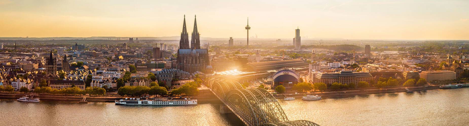 A panoramic view of Cologne