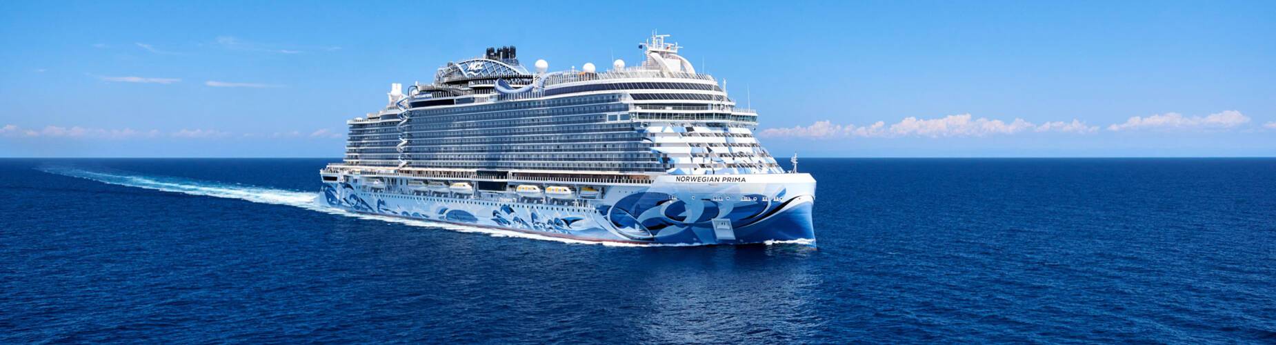 Norwegian Prima at sea