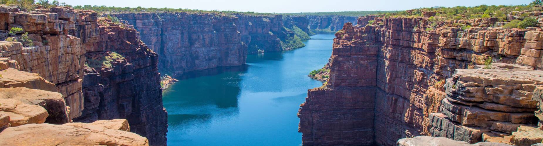 A panoramic view of Mitchell Falls