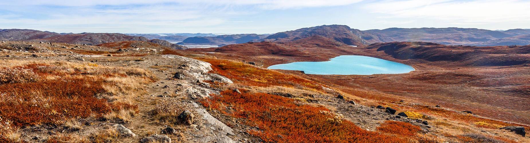 A panoramic view of Kangerlussuaq