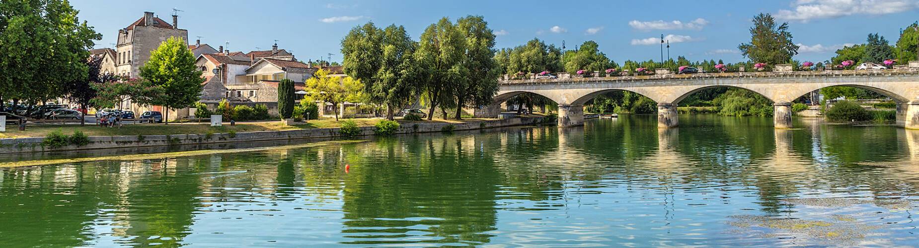 The view of Cognac from the river