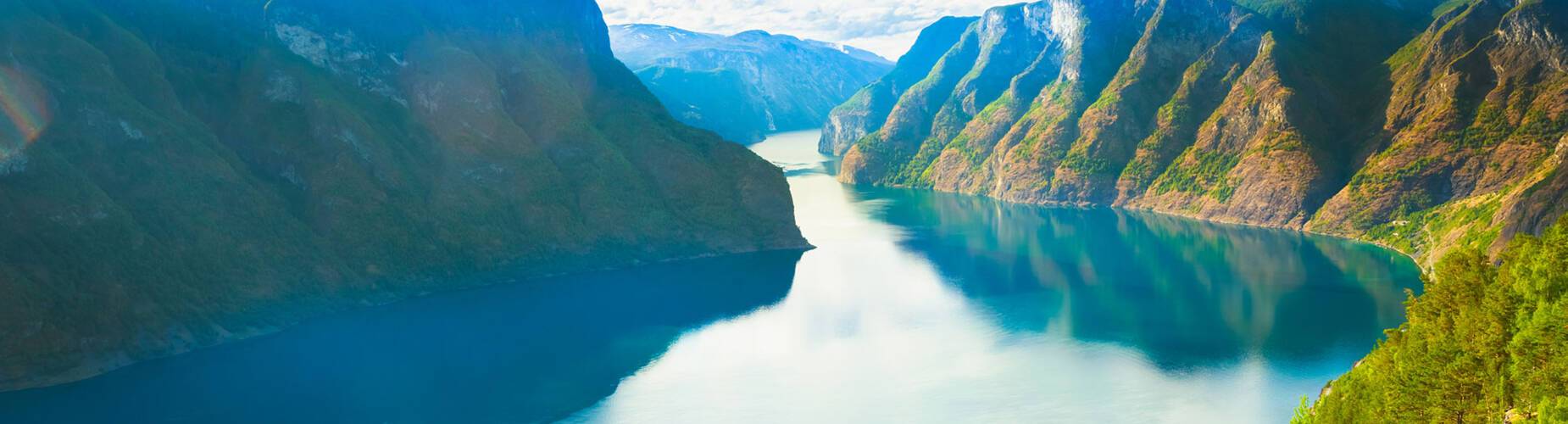 A panoramic view of Sognefjord