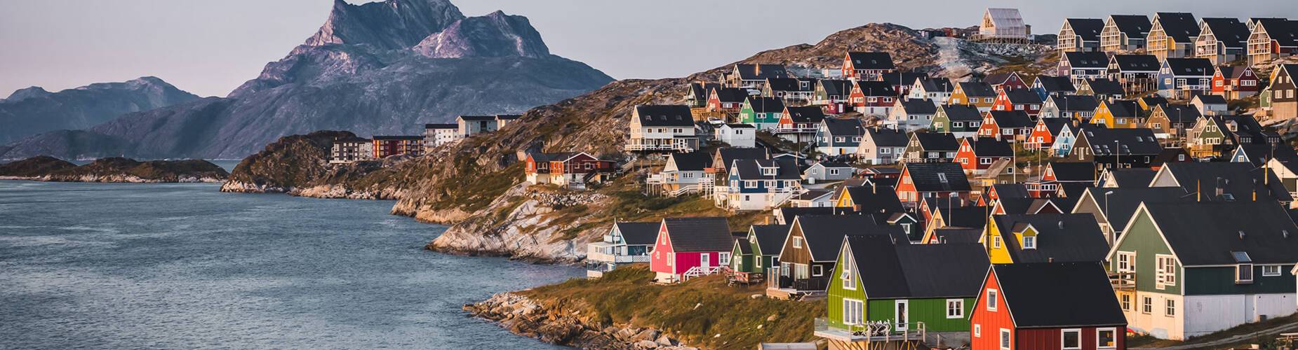 A panoramic view of Nuuk