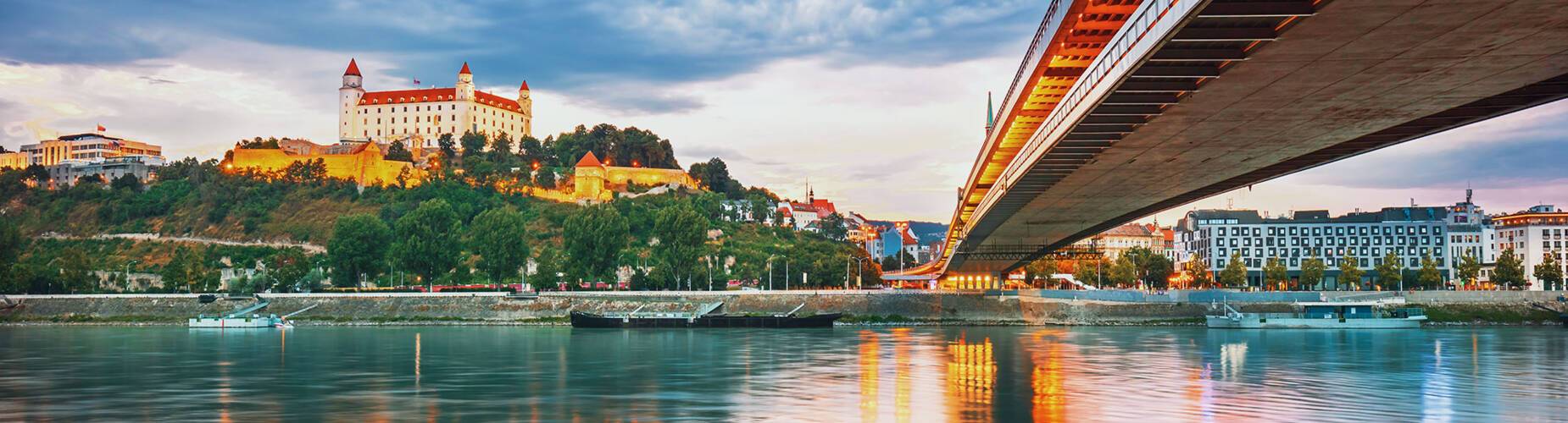 A panoramic view of Bratislava