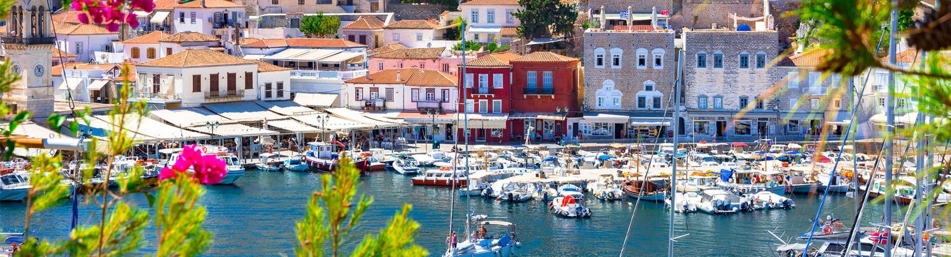 A panoramic view of Hydra