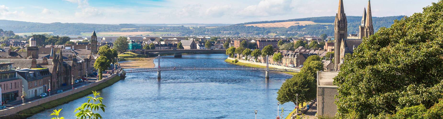 The view over Inverness