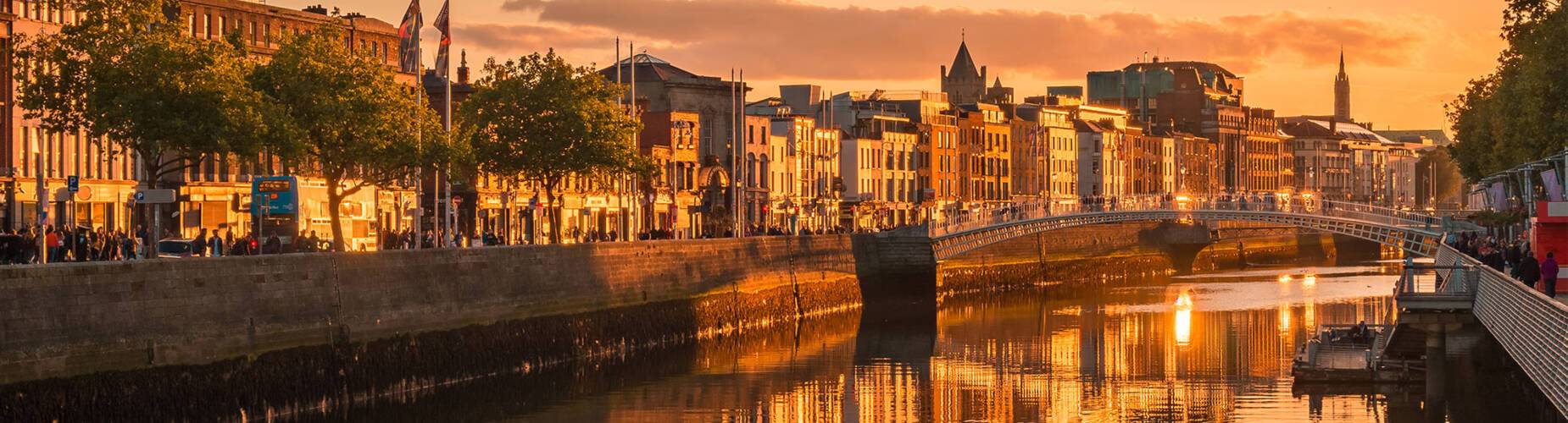 Dublin during golden hour