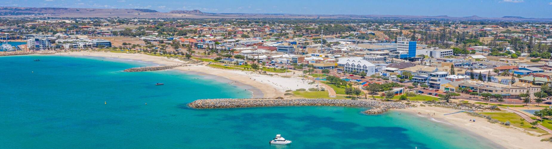 An aerial view of Geraldton
