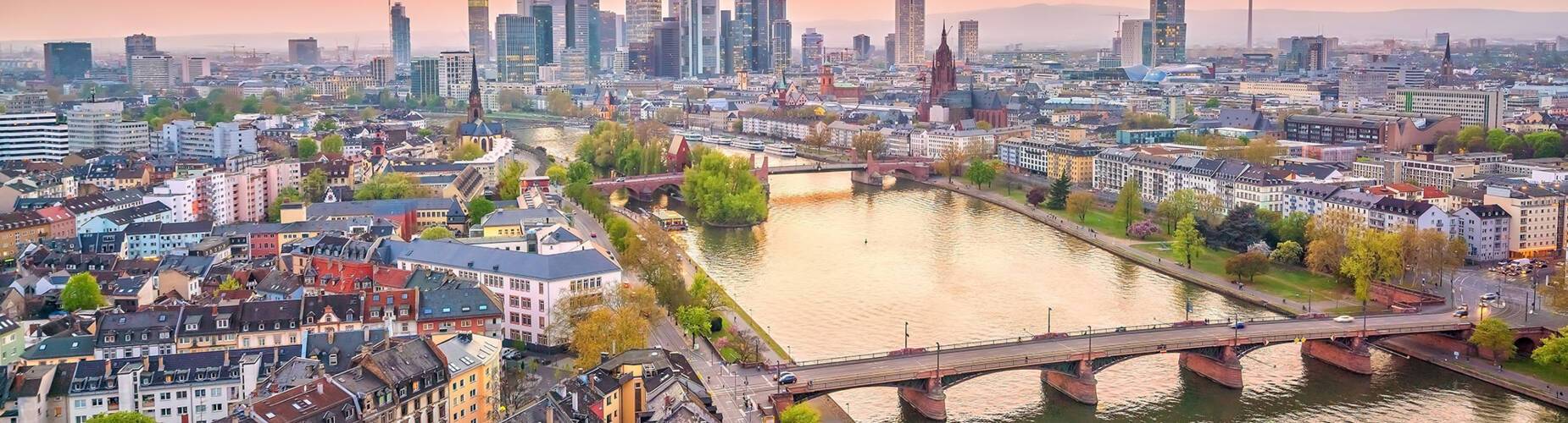 A panoramic view of Frankfurt