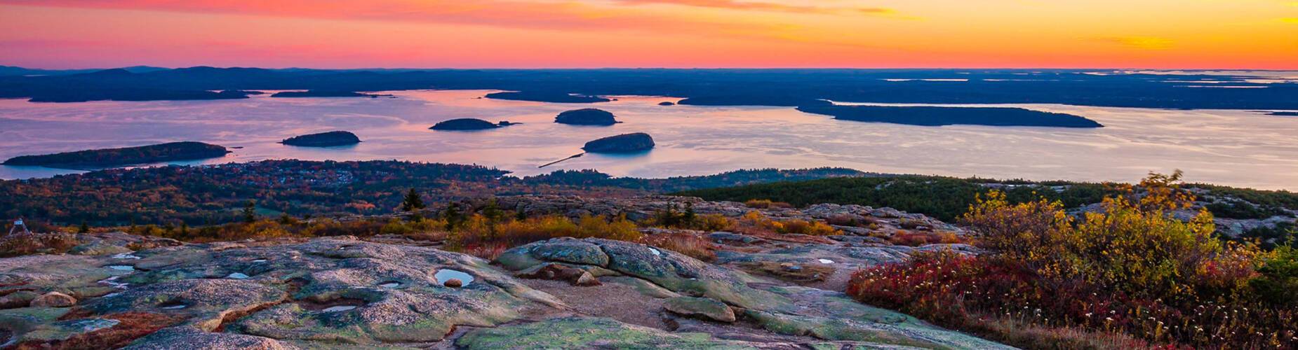 Sunrise from the Summit of Mount Cadillac in Acadia National Park