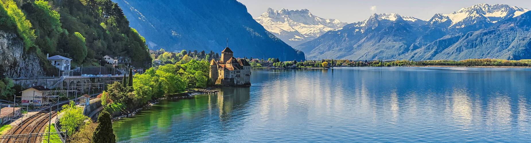 A panoramic view of Montreux
